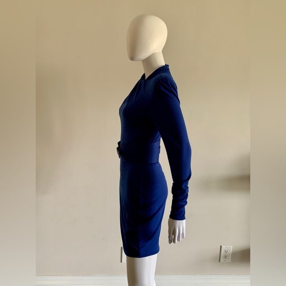 NWOT Marciano Jennie Belted Dress in Cobalt - Picture 4 of 10
